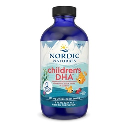 Nordic Naturals Kinder DHA, Erdbeeren - 8 oz für Kinder - 530 mg Omega-3 mit EPA & DHA - Gehirnentwicklung & Funktion - Nicht-GVO - 96 Portionen