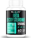 1200MG Beta Ecdysterone Ergänzung, 98% maximale Reinheit Ecdysterone Ergänzungen für Lean Muskelmasse, sportliche Leistung & Stärke, 60 Kapseln