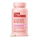 Liebe Wellness klare Haut Probiotic | Klare nach oben Hormonale Akne Pimples, Redness & Pore Minimizer | Hautpflege mit Zink, Bifidobacterium Longum & Chaste Tree Fruit Extract | Akne Behandlung | 30 Count