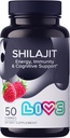 Shilajit Gummies für Männer & Frauen | 10000mg Pure Himalayan Shilajit Gold mit Fulvic Acid, 85+ Mineralien & Ashwagandha | Energiegummis für Frauen & Männer | Natürliche Stamina, Fokus & Vitalität Unterstützung –50 Ct