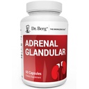 Dr. Berg Adrenal Glandular - Hormon Balance Formel, die gesunde Nebennieren Funktion unterstützt - Adrenal Support Supplement - 60 Kapseln