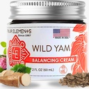 Four Elements 4E Wild Yam Balancing Cream, 2 OZ - 1. Platz Gewinner beim 2023 International Herb Symposium für Cremes und Salves! Proudly Farmed, Gefertigt und verpackt in WI, USA.