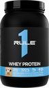 Rule 1 Whey Protein – 24g Fast-Acting Protein from All-Whey Sources with Naturally Occurring EAAs & BCAAs for Workout Recovery or Anytime Use (2 Pounds*, Café Mocha)