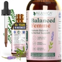 Rejuvica Health Balanced Femme - Advanced Female Balance Support Supplement - Flüssige Lieferung für bessere Absorption - Vitex, Dong Quai, Black Cohosh, Maca Wild Yam & More!