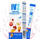 IV2-Zero-Zucker-Aminosäure-Hydrotion-Pulver I Elektrolyt-Getränk-Mischung I Essential Vitamins I Vegan, Non-GMO, Glunten-Free I Next Level Hydration (10 Count)