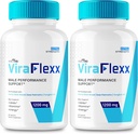 VIVE MD ViraFlexx für Herren, ViraFlexx Male Enchantment - Maximale Leistung, All Natural Dietary Supplement Extra Strength Pills, ViraFlexx Pro unterstützt Gesamtgesundheit, Vira Flexx Bewertungen (2 Pack)