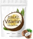 2-en-1 Vitamine D3 K2 Supplément Softgel, 10000 UI VIT D3 + 200 MCG Vitamine K2 (180 Pcs)