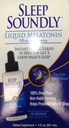 Sleep Soundly Liquid Melatonin 10mg, Instant Acting Sleep Formula, 30 Portionen, 2 Fl Oz (Pack von 1)