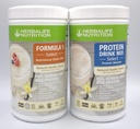 Herbalife DUO: Formel1 Select (Natural Vanilla Flavor 810g) und Protein Drink Mix 638g), Nährstoff Dense Gesundes Meal oder Snack, keine künstlichen Süßungsmittel, Glutenfreies Paket von 2
