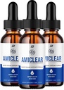 Amiclear Drops Gesunde Formel - Nahrungsergänzungstropfen - Extra Strength Amiclear Liquid Drops, Grape Seed, Amiclear Drops Bewertungen (3 Pack - 180 ML)