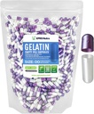 XPRS Nutra Größe 00 Leere Kapseln - 1000 Graf Leere Gelatine Kapseln - Pillen DIY Kapsel Füllung - Füllbare Pille Gel Kapseln für DIY Ergänzungen (Pearl Purple/White)