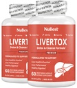 LiverTox - Advanced Liver Detox & Cleanse Formula - Herbal Liver Support mit Milchdistel, Turmeric, Artichoke, Dandelion, Beet & Zinc Hilft Liver Function & Digestion | Pack 2