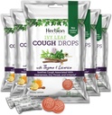 HERBION Naturals Ivy Blatt Cough Drops mit Thyme & Licorice, Honey Lemon Flavor, Soothes Cough, für Erwachsene & Kinder über 6 Jahre, 125 Count, Pack von 5