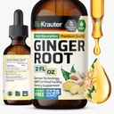 BIO KRAUTER Ginger Root Extract - Natürliche Ginger Ergänzungen für allgemeine Wellness - Alkohol und Zuckerfrei - Vegan Tropfen 2 Fl.Oz.