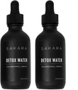 SAKARA Detox Wassertropfen, 60 Portionen - Chlorophyll Flüssigkeitstropfen, Chlorophyll Wasser für lymphatic Drainage, Körper-Detox-Getränk, natürliche Energieunterstützung, flüssige Chlorophyll Tropfen Nahrungsergänzung, Vitamine