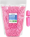 XPRS Nutra Größe 0 Leere Kapseln - 5000 Graf Leere Gelatine Kapseln - Pillen DIY Kapsel Füllung - Pure Bovine Pill Gel Kapseln für Do-It-Yourself Ergänzungen (Pink)