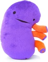 I Heart Guts Kidney Plüsch – 9" Educational Stuffed Organ Spielzeug für Nierenkrankheit, Transplant Recovery, Dialyse, CKD, Polycystic Kidney, Renal Failure – Funny Get Well Gift