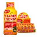 Vitamin Energy Immune+ Extra Strength Energy Shot Orange Burst 12 Pack, 260mg Natürliche Koffein, B-Vitamine, Citicoline, Grüner Tee, Immunität & Focus Support, Zero Sugar, Gluten-Free 1.93 fl oz