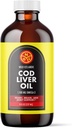 NGL Pure Cod Liver Oil - Wild Icelandic - 1,100 mg Omega-3 + Natürliches Vitamin A & D - Herz- und Hirngesundheit, Joint Support 8 Fl Oz