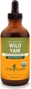 Herb Pharm Certified Organic Wild Yam Liquid Extract für Musculoskeletal System Support - 4 Unze