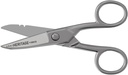 Klein Tools 100CS Ciseaux de précision tout-terrain, fabriqués aux États-Unis, embouts en nickel de 5,25 pouces, embouts en acier inoxydable et encoches de décapage, multi-usages pour usage professionnel et domestique