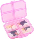 Travel Pill Organizer Small 8 Grid Compartments Pill Holder Box - Portable Medicine Container Case - Tägliche wöchentliche Medikamente Organizer