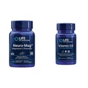 Prolungamento della vita Neuro-mag Magnesio L-threonate e vitamina D3 supplemento Bundle per cervello, ossa e salute immunitaria
