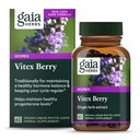 Gaia Kräuter Vitex Berry, Chasteberry, Hormon Balance für Frauen, Vegan Liquid Kapseln, Schwarz 60 Zähler