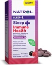 Natrol Schlaf + Immun-Gesundheit Melatonin 6mg mit Elderberry, Zink und Vitamin D, Nahrungsergänzungsmittel für restliche Schlaf- und Immununterstützung, 60 gemischte Berry-Flavored Fast Dissolve Tabletten, 60 Tage Versorgung