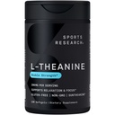 Sportforschung L-Theanine 200mg mit Bio Kokosöl | Suntheanine Ergänzung für Fokus, Relaxation & Alertness | Double Strength, Non-GMO & Gluten Free