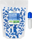 XPRS Nutra Größe 00 Leere Kapseln - 1000 Graf Leere Gelatine Kapseln - Pillen DIY Kapsel Füllung - Füllbare Pille Gel Kapseln für Do-It-Yourself Ergänzungen (blau/weiß)