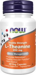 Ora alimenti: L-teanina Stress Management 200 mg, 60 tappi (2 Confezione)