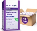 Natrol Advanced Sleep Melatonin 10mg, Nahrungsergänzung für restful Sleep, Time Release Melatonin Tabletten, 30 Time-Release Tabletten, 30 Tage Versorgung (Pack von 12)