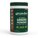 Greens First Original Greens Powder - 49 Superfoods - Bio Fruits & Veggies - Präbiotika, Probiotika & Verdauungsenzyme - Antioxidant Smoothie - Dairy Free, Vegan, Non-GMO (Chocolate, 30 Servietten)