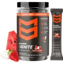 MTN OPS Ignite Trail Packs Energy Drink Powder, Gluten Free Nootropic Supplement Drink Mix, L Arginin, L Citrulline, Koffein & Nootropic Sugar Free Drink Mix, 20 Portionen, Tiger's Blood