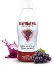 – 32 Fl. Oz. Advanced Liquid Cardiovascular & Cholesterol Support Formula – Liquid Resveratrol Supplement fördert gesundes Altern, Herzgesundheit & Energie Levels