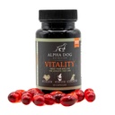 Krill Oil for Dogs - Vitalität von Alpha Dog Nutrition – Reduces Dog Allergies, Itchiness, & Shedding – fördert gesunde Haut und Mantel