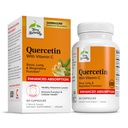Terry Natürlich Quercetin mit Vitamin C Enhanced Absorption - Quercetin Ergänzung für Immununterstützung & Zelluläre Gesundheit - Atem Ergänzung für Sinus & Lung Gesundheit - 60 Kapseln