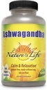 Nature's Life Ashwagandha Capsules 2,100 mg, Pure Ashwagandha Root Extract for Relaxation, Occasional Stress Relief und Schlafunterstützung, Vegan Ashwagandha Ergänzungen, 45 Servietten, 180 Kapseln