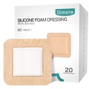 Dimora Silikon Schaum Dressing mit Border 20 Pack Kleber 4"x4" Wasserdicht Wound Dressing Bandage für Wound Pflege