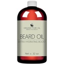 Unscented Beard Oil - Natürlich, Non-GMO, Gesichts-Haar Hydrating & Conditioning Oil Blend - 32 oz - Bulk Sized, Förderung von Wachstum und Silky Glatte Haare - Jojoba, Argan & Mehr