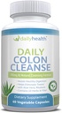 Tägliche Colon Cleanse 700mg Alle natürlichen Formel 10 Kräuter, Fiber, Alfalfa, Aloe Vera, Rhubarb, Gentian, Buckthorn, Goldenseal, Lactobacillus acidophilus 60 Gemüsekapseln (zwei 15 Tage Reinigungskits)