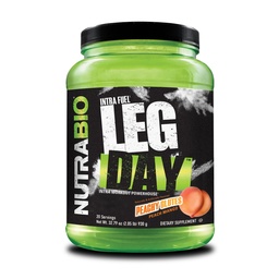 NutraBio Leg Day Intra Workout Powder – Advanced Carb Supplement mit Cluster Dextrin & Elektrolyte – Carb Powder mit EAAs/BCAAs – Cyclic Dextrin for Performance – Peach Mango, 20 Portionen