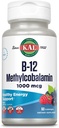 KAL Vitamin B-12 Methylcobalamin Lozenges 1000mcg, Gesunde Energie, Stoffwechsel, Nerve & Red Blood Cell Support,* Optimale Absorption, Natürliche Berry Flavor, Vegan, Zuckerfrei, 60 Portionen, 60 Lozenges