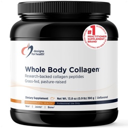 Designs für gesunde Ganzkörper-Kollagen-Pulver - hydrolysiertes Collagen-Peptide-Pulver für Haut, Gelenk + Knochengesundheit - Fortigel, Fortibone & Verisol Collagen für Frauen & Männer, Unflavored (30 Portionen)