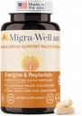 Migra-Well AM: Tägliche Methylierte Multivitamin mit Bioverfügbaren Mineralien & Antioxidantien unterstützenden Gehirn & Nerve-Haut für Frauen und Männer - Ohne Eisen (60 Kapseln)