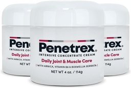Penetrex Gelenk & Muskeltherapie - Wohlfühlkomfort für Rücken, Hals, Hände, Füße - Premium Ganzkörper Rub mit Arnica, Vitamin B6 MSM & Boswellia - 4oz Cream (3 Pack)