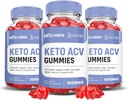 Justified Laboratories (3 Pack Microbio Keto ACV Gummis Advanced Formula 1000MG Micro Bio Keto Gummies Apfelessig Formuliert mit Granatapfelsaft Pulver B12 Vegan Non GMO 180 Gummys