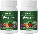 Veggies -Große Nahrungsergänzung mit Super-Food Gemüse für Frauen, Männer und Kinder-90 Veggie Kapseln mit hohen Vitaminen & Minerals. (Veggies 2 Pack)