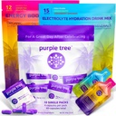 lila Baum Premium 3x1 Combo: Post-Celebration Wellness Pillen, Bio Hydration, Next Day Energy Stick Packets | 10 Party Bag Kits für bessere Morgen & Happy Liver, Hochzeiten, Reisen, Bachelorette